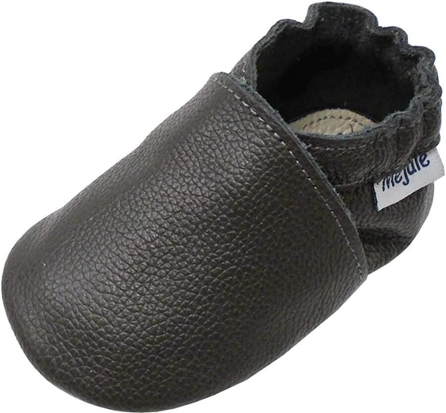 Merkloze Baby Schoentjes Zacht Leer Antislip Zool Kruipschoenen