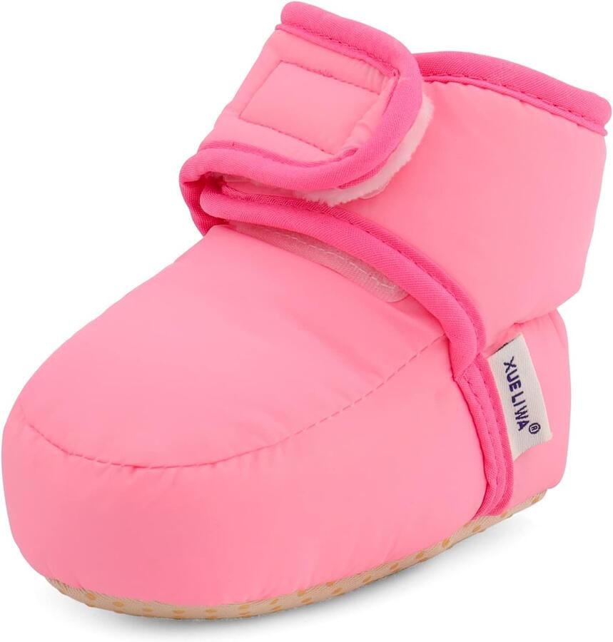 Merkloze Baby Slofjes Warm & Antislip Roze