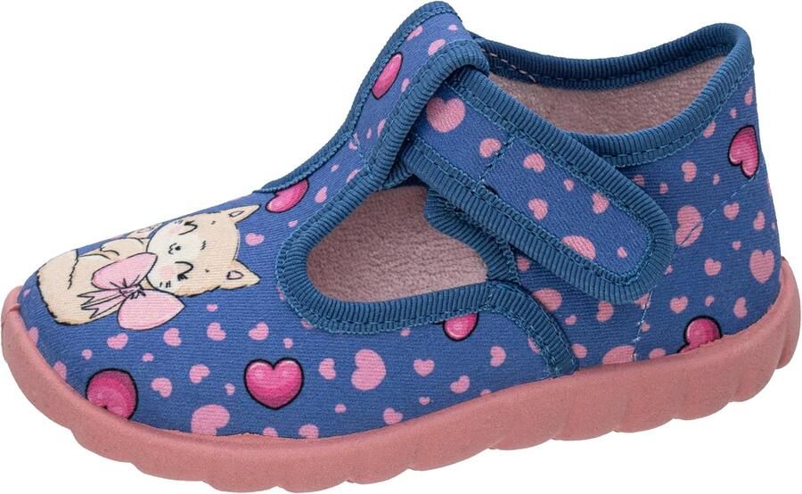 Merkloze Babyschoentjes Meisjes Flexibele Katoenen Slofjes met Kattenprint