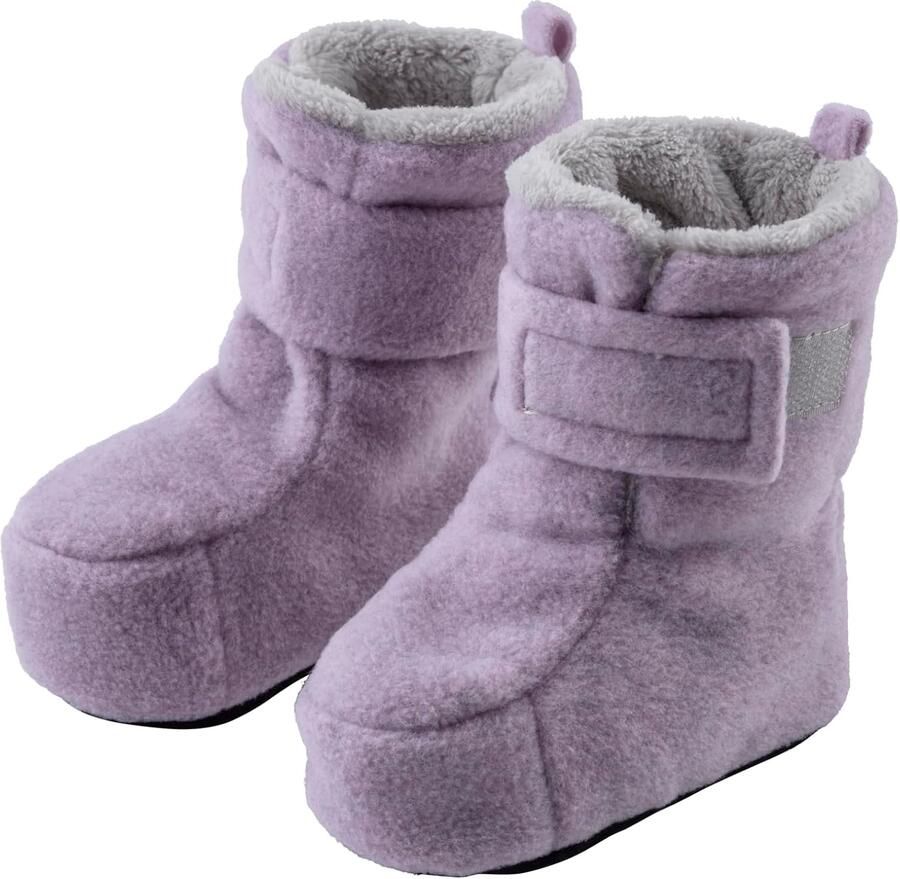 Merkloze Babyslofjes met Antislipzool en Klittenband Roze