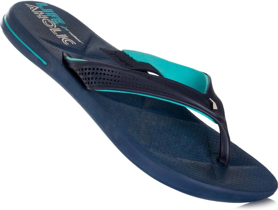 Merkloze Blauwe Slippers en Teenslippers voor Heren Zwembad & Strand