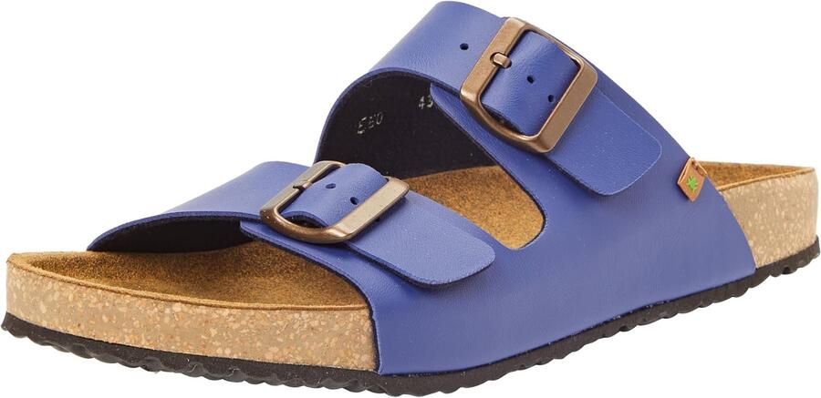 Merkloze Blauwe Vegan Sandalen met Gesp
