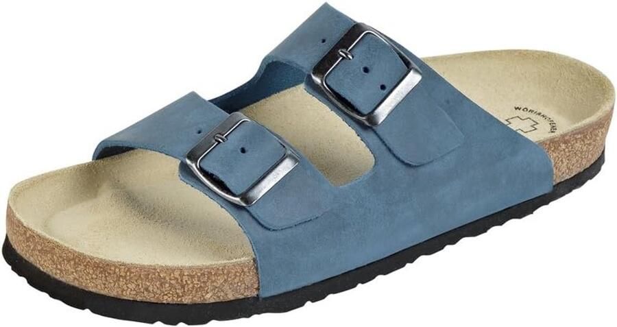 Merkloze Comfortabele Mules Blauw