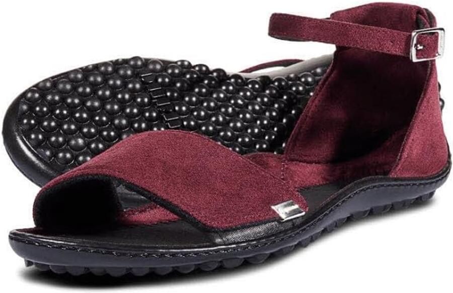 Merkloze Dames Sandalen Bordeaux Rood