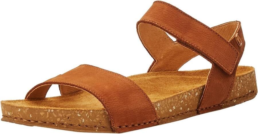Comfortabele Merkloze Leren Sandalen Heren Bruin