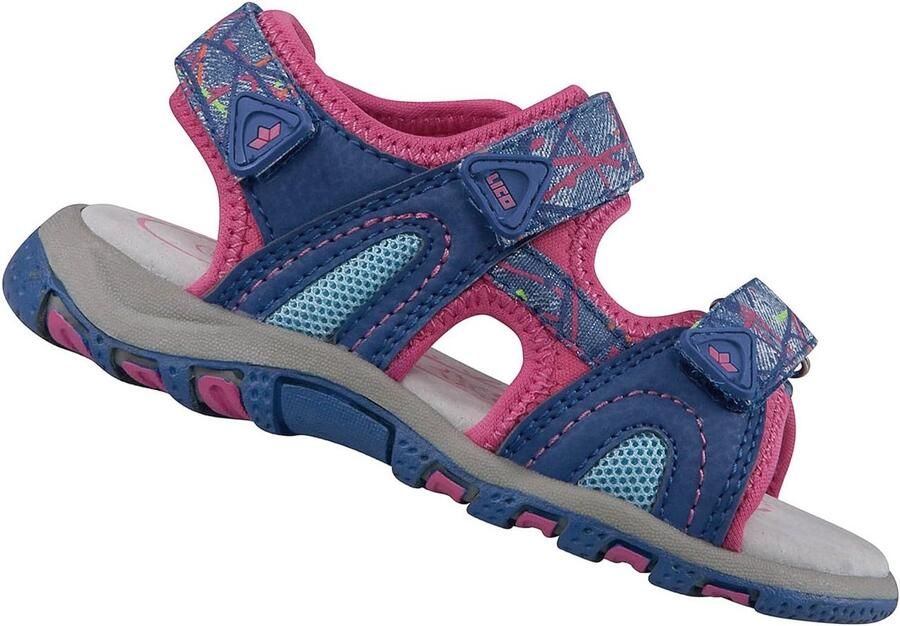 Merkloze Dames Sandalen met Klittenband Paars Roze