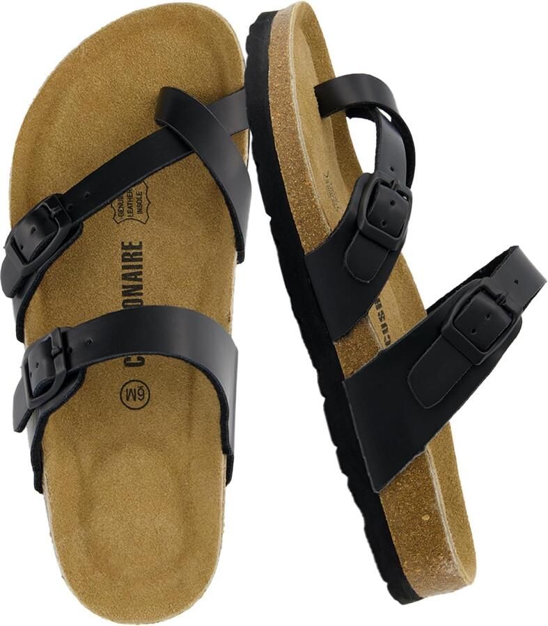 Merkloze Dames Sandalen met Kurken Voetbed en Comfortabele Pasvorm