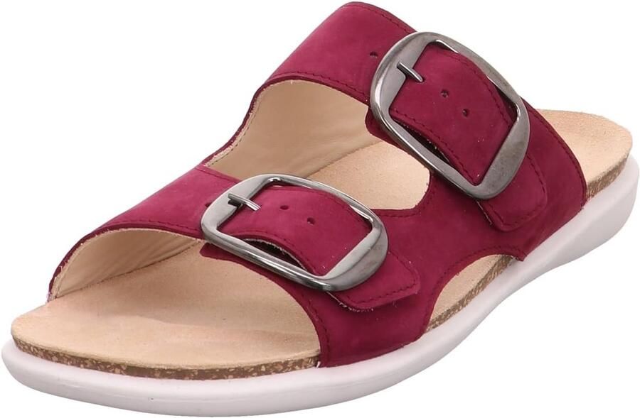Merkloze Dames Sandalen Raspberry Nubuck Comfortabele Pasvorm
