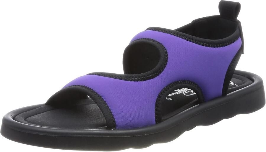 Merkloze Dames Slingback Sandalen Leer & Textiel Mix