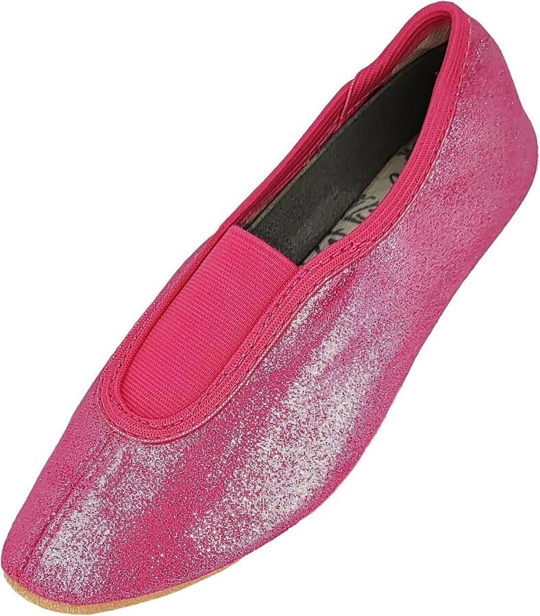 Merkloze Glitter Gymschoenen voor Meisjes met Ristgum