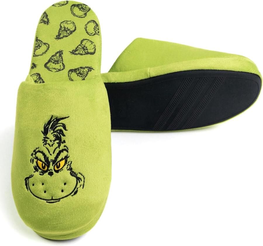 Merkloze Grinch Pantoffels Unisex Groen Warm & Knus