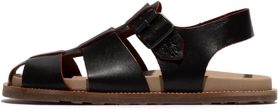 Merkloze Heren Fisherman Sandalen Leer Gespsluiting