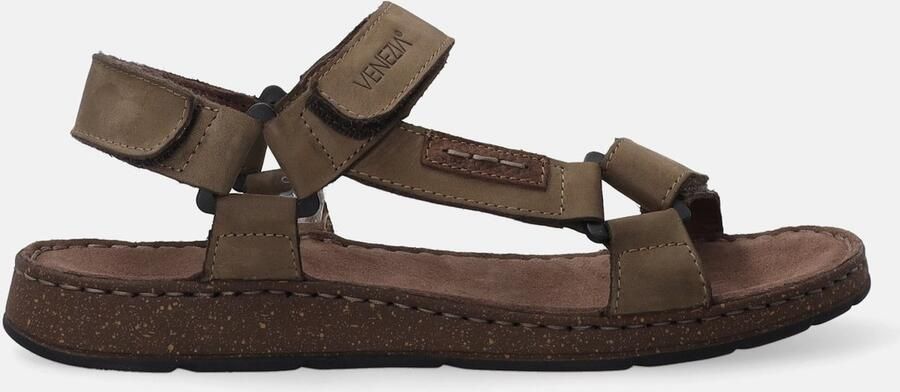 Merkloze Heren Sandalen Groen Nubuck