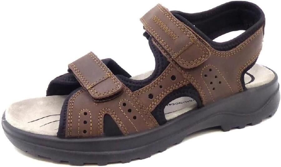 Merkloze Heren Sandalen Leer Comfortabele Pasvorm