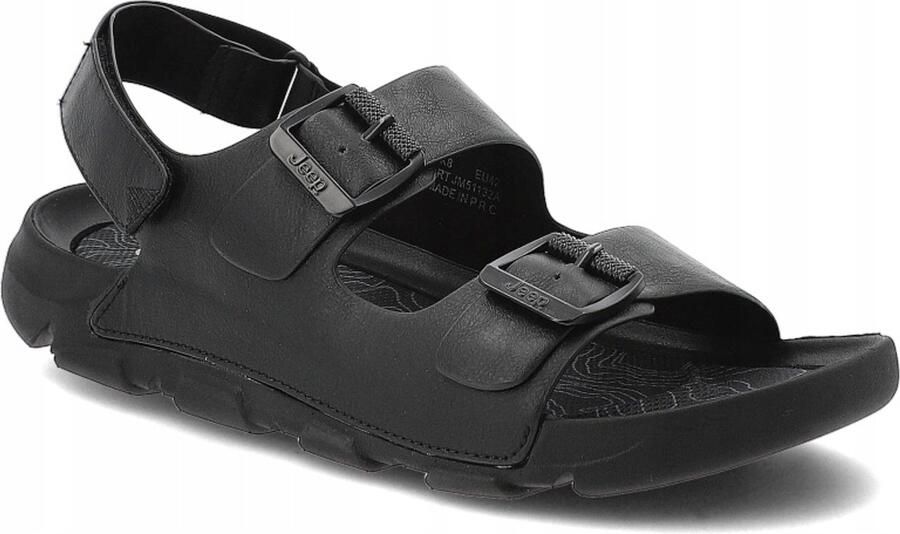 Merkloze Heren Sandalen Zwart Comfortabele Casual Schoenen