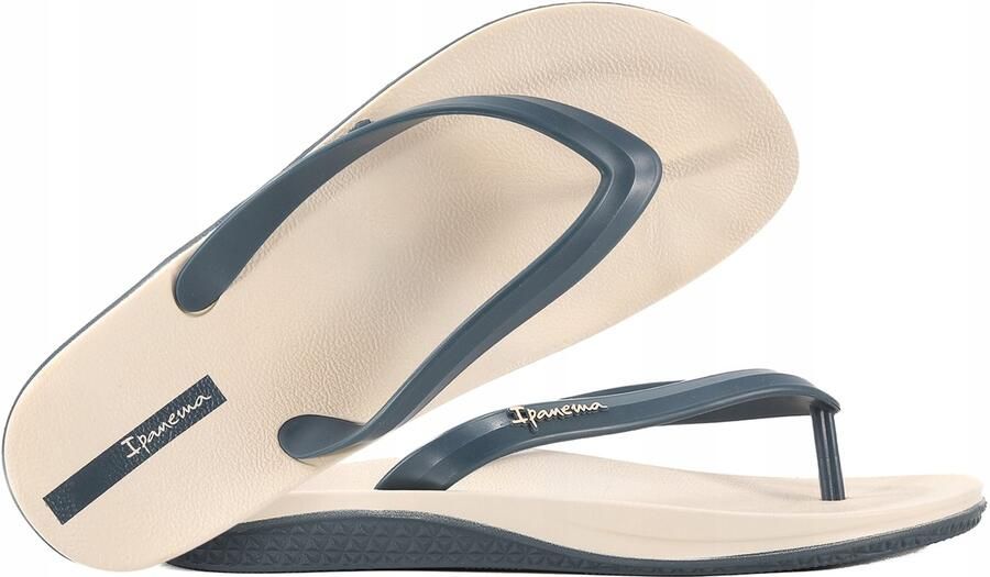Merkloze Heren Slippers Blauw Beige