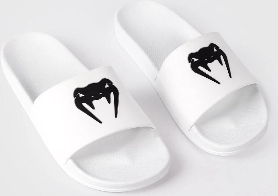 Merkloze Heren Slippers Wit Zwart