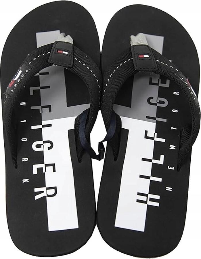 Merkloze Heren Slippers Zwart