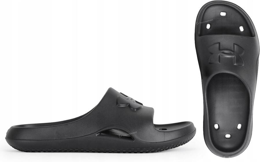 Merkloze Heren Slippers Zwart