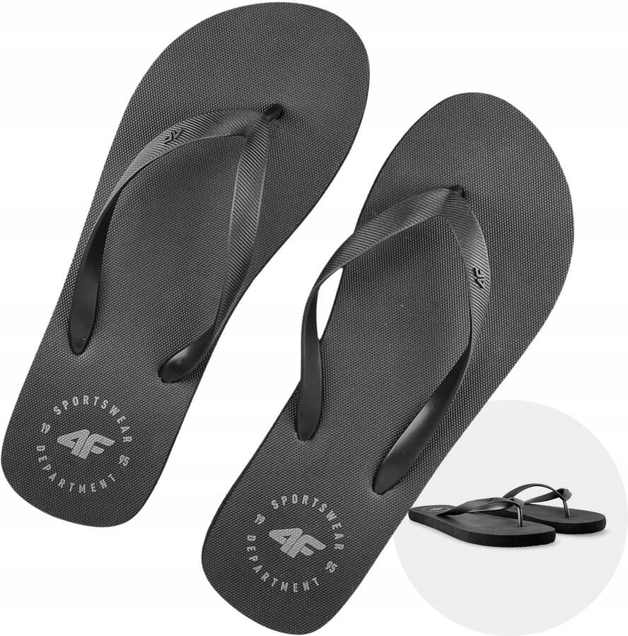 Merkloze Heren Slippers Zwart