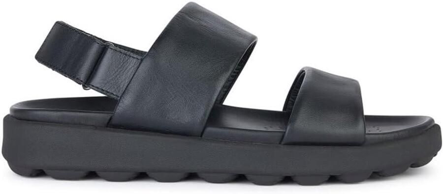 Merkloze Heren Slippers Zwart Leer Comfortabel