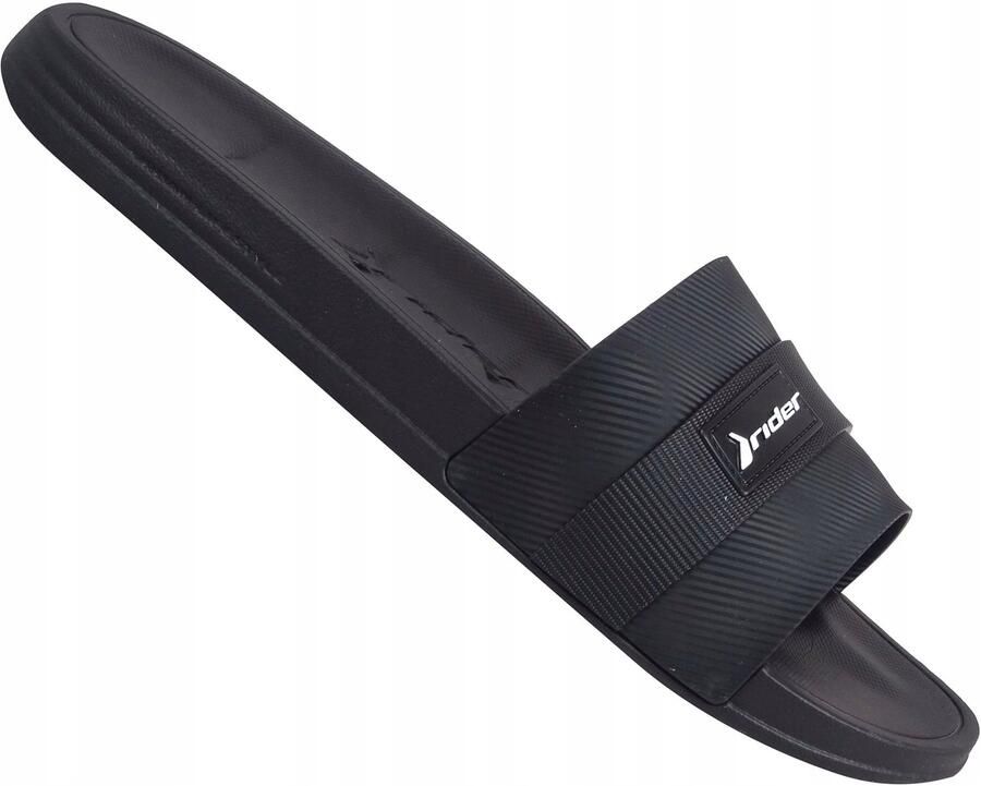 Merkloze Heren Slippers Zwart Zwembad & Strand