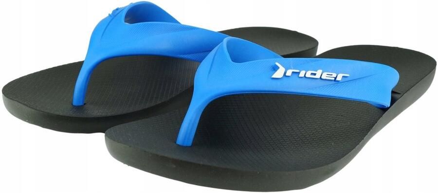 Merkloze Heren Slippers Zwart Blauw