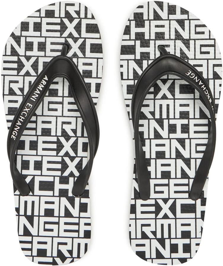 Merkloze Heren Slippers Zwart Wit