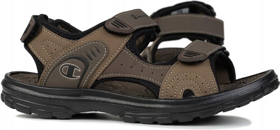 Merkloze Heren Sport Sandalen Bruin Zwart