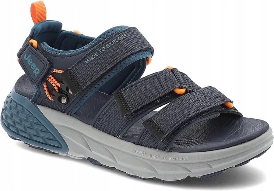 Merkloze Heren Sport Sandalen Navy Blauw