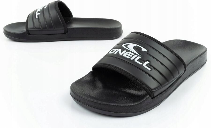 Merkloze Heren Sport Slippers Zwart