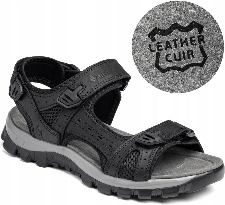 Merkloze Heren Sportsandalen Leer Comfortabel & Ademend