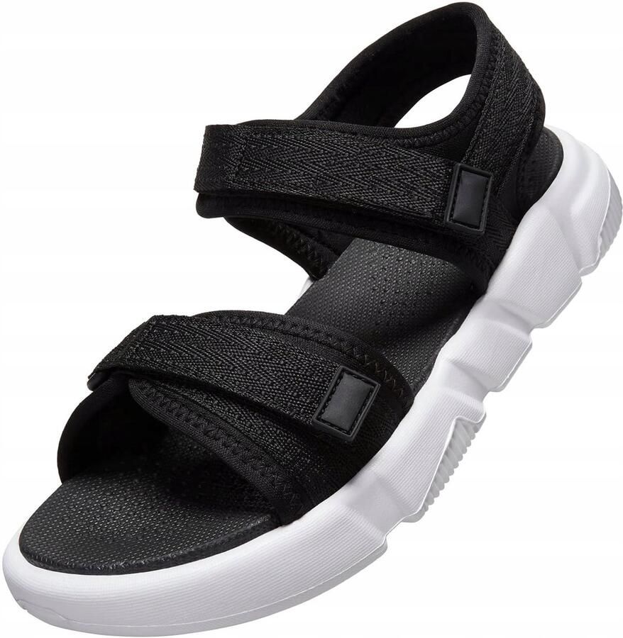 Merkloze Heren Sportsandalen Trekking Zwart