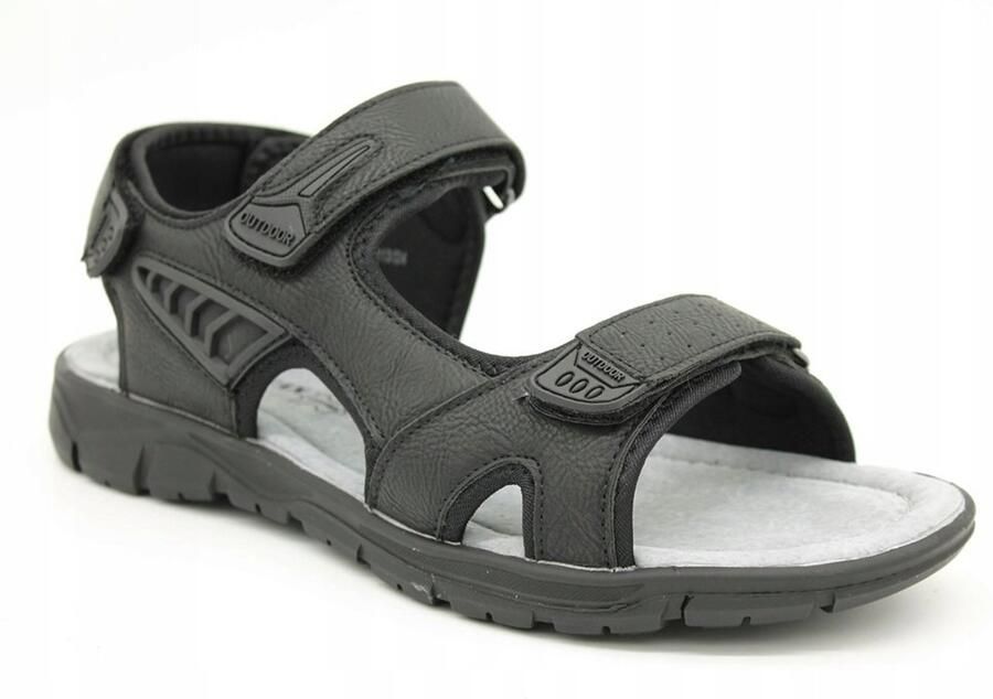 Merkloze Heren Sportsandalen Zwart
