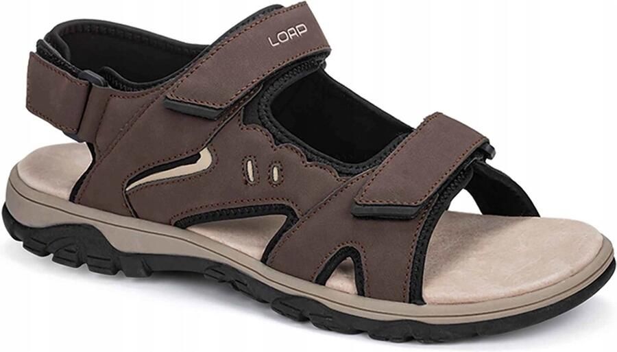 Merkloze Heren Wandelsandalen Bruin
