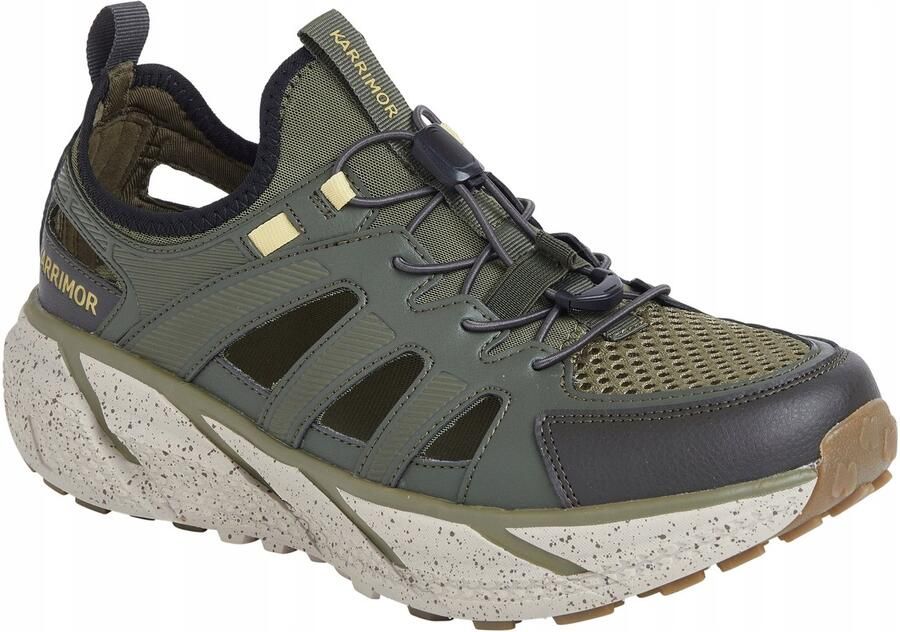 Merkloze Heren Wandelsandalen Olijfgroen