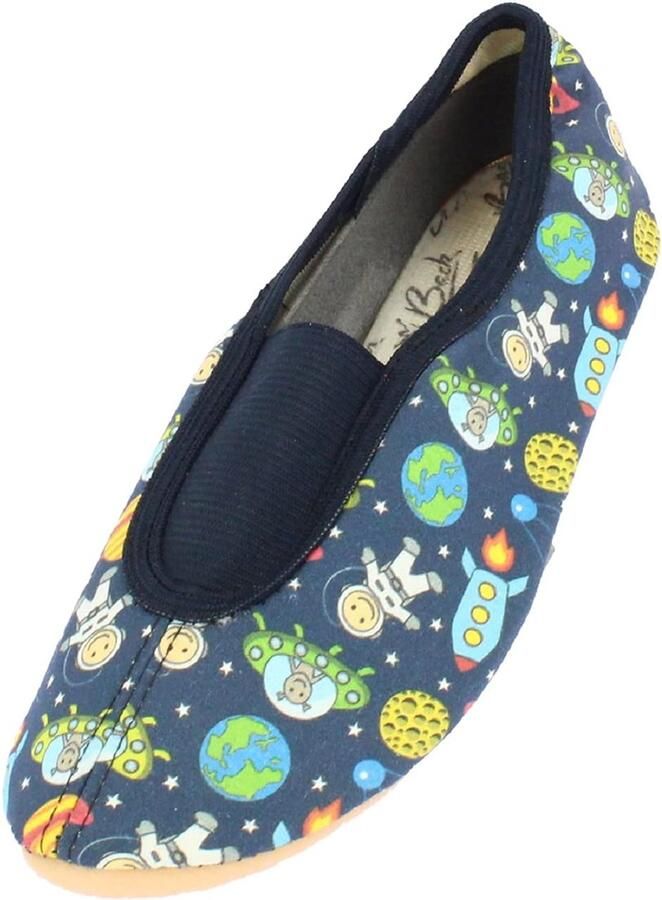 Merkloze Jongens Pantoffels Ruimte Thema Flexibel & Antislip