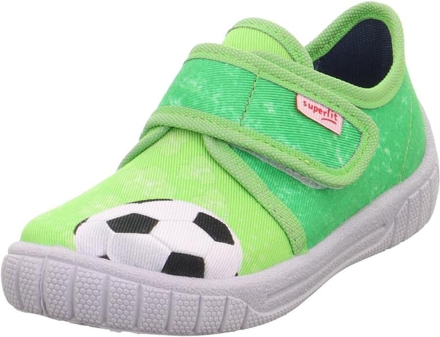 Merkloze jongens pantoffels groen