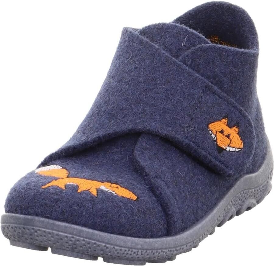 Merkloze jongens pantoffels met octopusprint Blauw Oranje