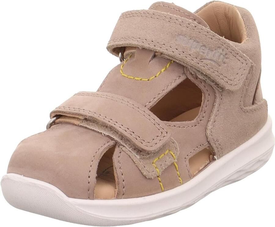 Merkloze jongens sandalen met klittenband beige