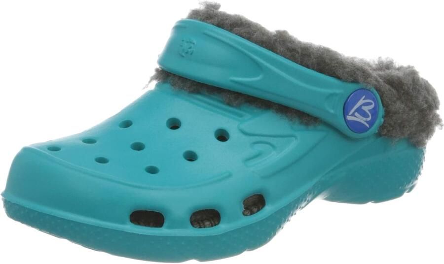 Merkloze Kinderklompen Comfortabel en Warm Turquoise
