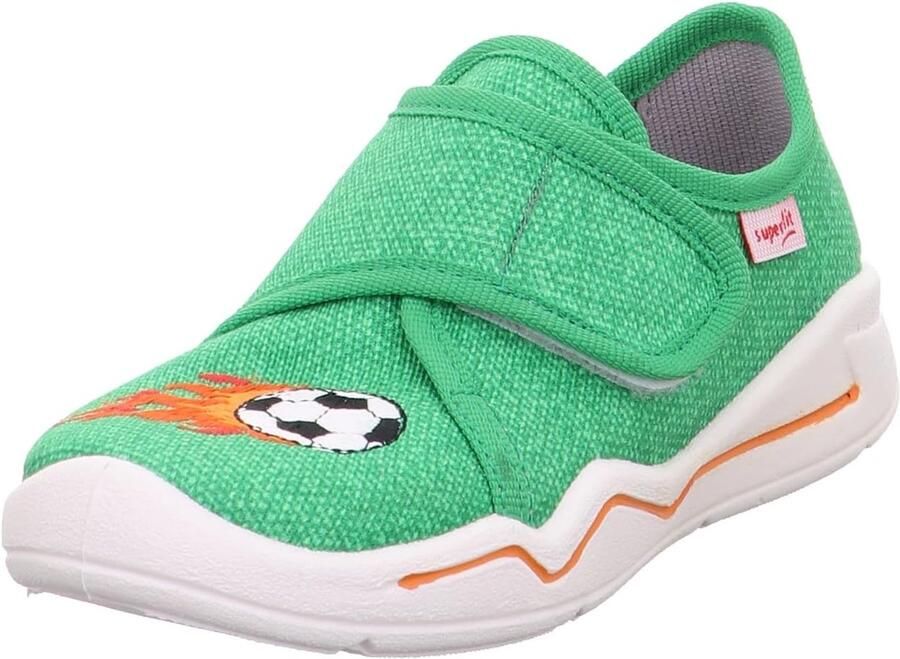 Merkloze Kinderpantoffels Groen Oranje