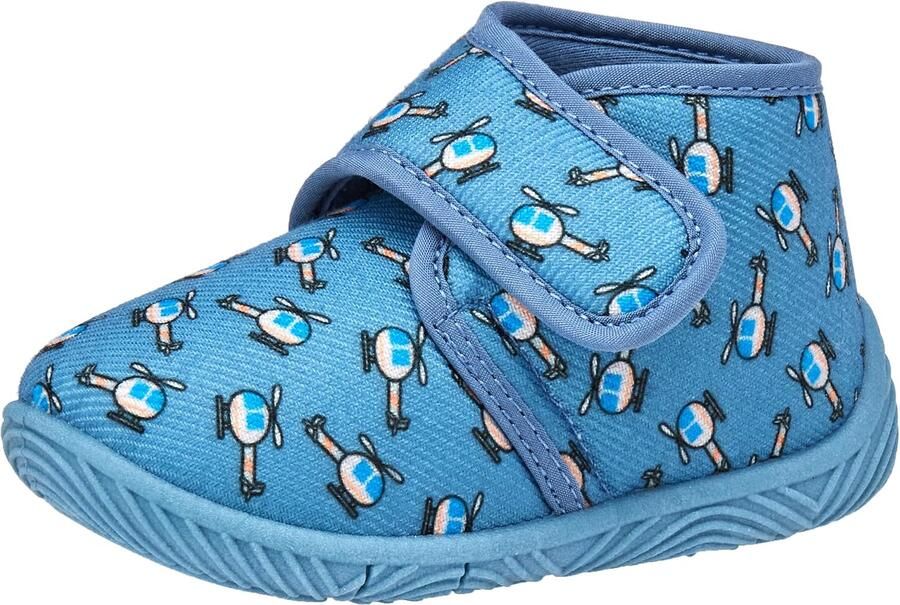 Merkloze Kinderpantoffels met Helikopterprint