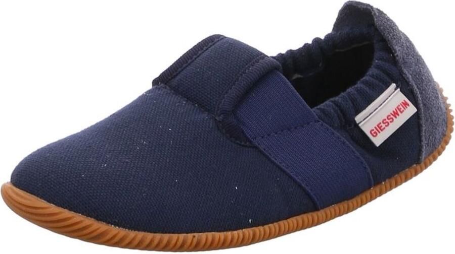 Giesswein Merkloze Kinderpantoffels Slim Fit Donkerblauw