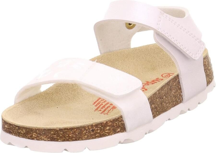 Merkloze meisjes slippers wit klittenband comfortabel