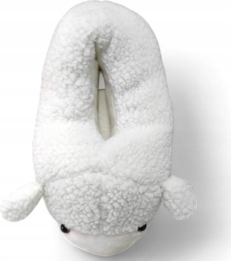 Merkloze Unisex Pantoffels Zacht Wit met Schapenprint - Foto 2