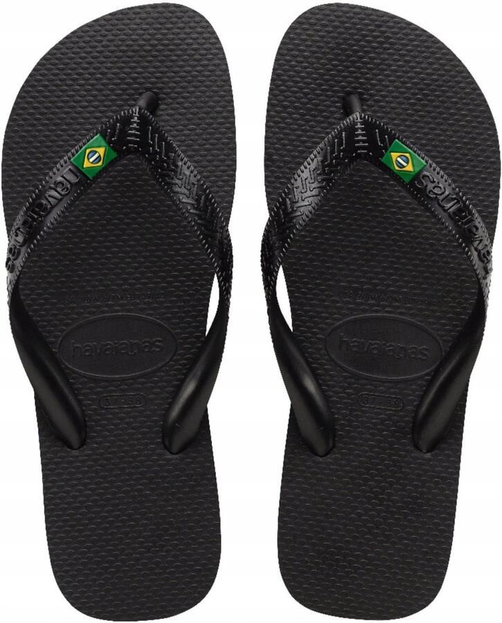 Merkloze Zwarte Flip-Flops