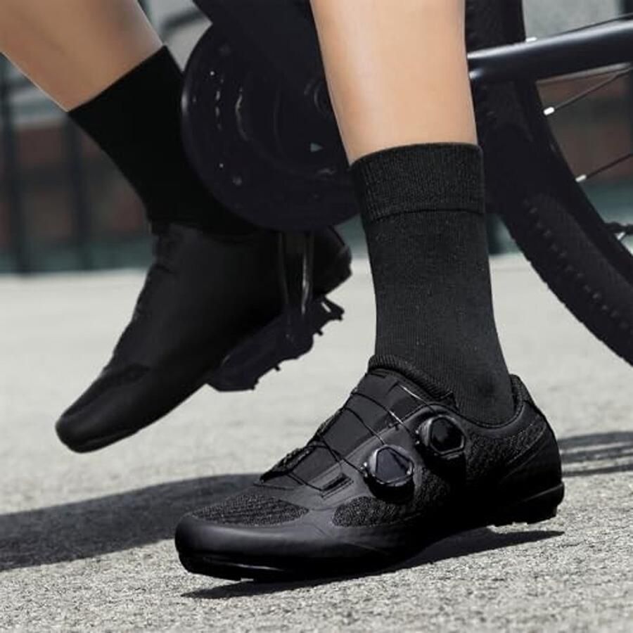 Mesh Fietsschoenen Voor En Zwart