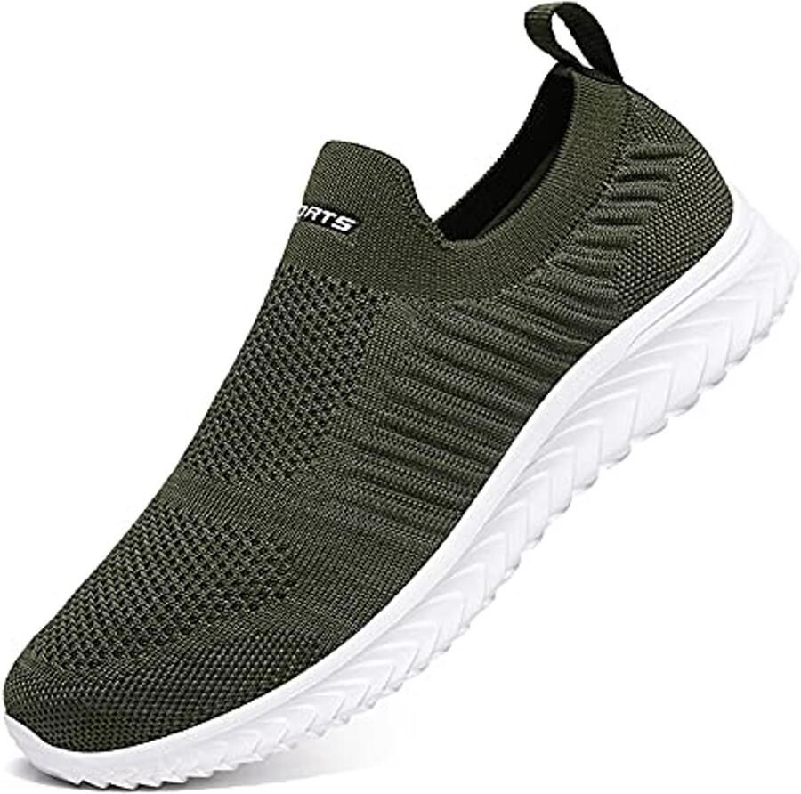 Mesh Sneakers voor en Sportieve Slip-On Hardloopschoenen