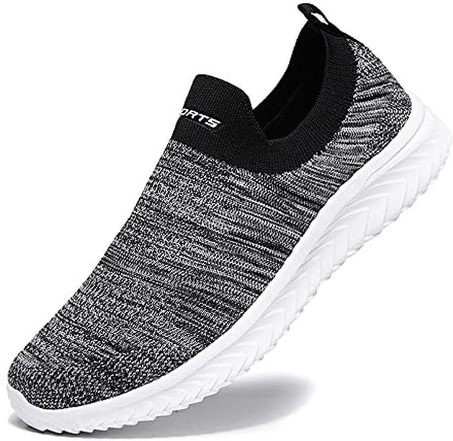 Mesh sneakers voor en Sportieve slip-on hardloopschoenen zonder veters